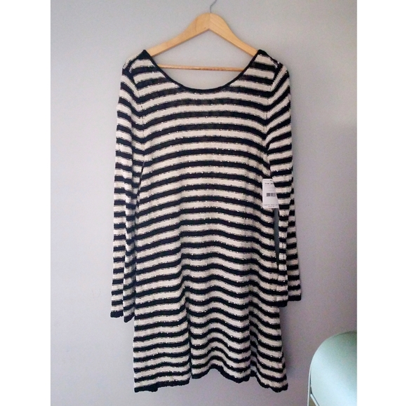 SOLD NWT*Free People Counting stripes swing tunic - Picture 2 of 8